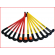 een hockeyset playfit indoor bestaande uit 12 hockeysticks en 3 no bounce ballen