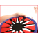 deze wasbare frisbee heeft een diameter van 24 cm en weegt 100 gram