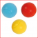 softy ballenset bestaande uit foamballen van 9 cm