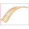 een sterke houten brug van 170 x 40 x 36 cm voor het Edugym parcours