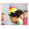 spelen met de clownshoed vereist een goede lichaamshouding