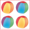 set ballonballen bestaande uit 4 nylon covers en 12 ballonnen