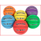 een set van 6 duurzame basketballen Dur-A-Ball voor scholen