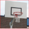 aluminium basketbalbord met basketbalring