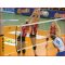 een polypropyleen volleybal wedstrijdnet welke voldoet aan de DIN EN 1271