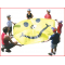 spelparachute smiley met een diameter van 1,8 meter voor kinderen