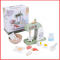 een houten mixer set van Dorjee
