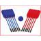 veilige knotshockey set bestaande uit 12 knotshockeysticks en 2 ballen