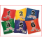 pittenzakjes met cijfers geleverd in een set van 6 kleuren