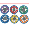 een kleurrijke frisbee in zacht nylon en neopreen