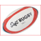 een zachte rugbybal foam voor initiatie
