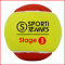 set van 3 tennisballen stage 3 voor op een klein veld