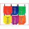 set van zes nylon zakloopzakken van 76 x 33 cm