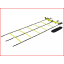 een dubbele loopladder voor sprint- en coördinatietraining
