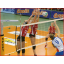 een polypropyleen volleybal wedstrijdnet welke voldoet aan de DIN EN 1271