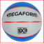 Rubberen basketbal 3x3 Megaform in de maat 6 Rubberen basketbal 3x3 Megaform in de maat 6
