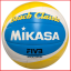 een beachvolleybal Mikasa VXB voor recreatief gebruik een beachvolleybal Mikasa VXB voor recreatief gebruik