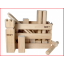 het Bex kubb spel in een houten kist het Bex kubb spel in een houten kist