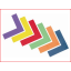 set van 6 antislip vloermarkeringsstrips in de vorm van een hoek