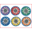 een kleurrijke frisbee in zacht nylon en neopreen