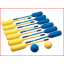 knotshockey set bestaande uit 12 knotshockeysticks en 2 zachte ballen knotshockey set bestaande uit 12 knotshockeysticks en 2 zachte ballen